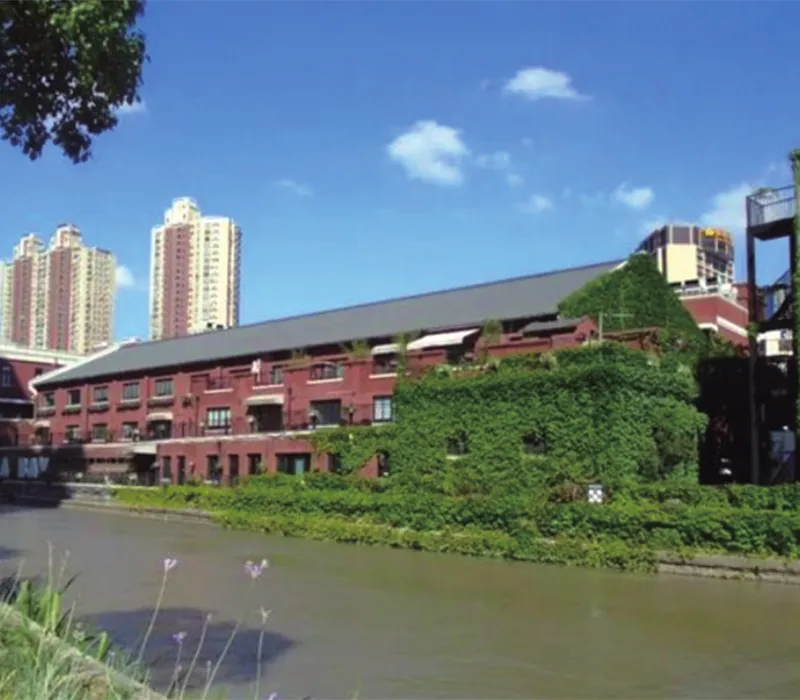 Projeto de demonstração de melhoria da qualidade da água do rio no distrito de Hongkou, Xangai, China